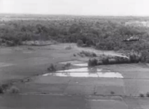 French plane dropped napalm bomb on Vietminh force.png